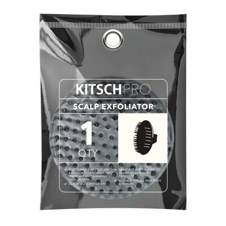 KITSCH - Brosse à shampoing et exfoliant pour cuir chevelu