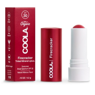 Coola Baume à lèvres minéral teinté Liplux FPS 30 - Firecracker