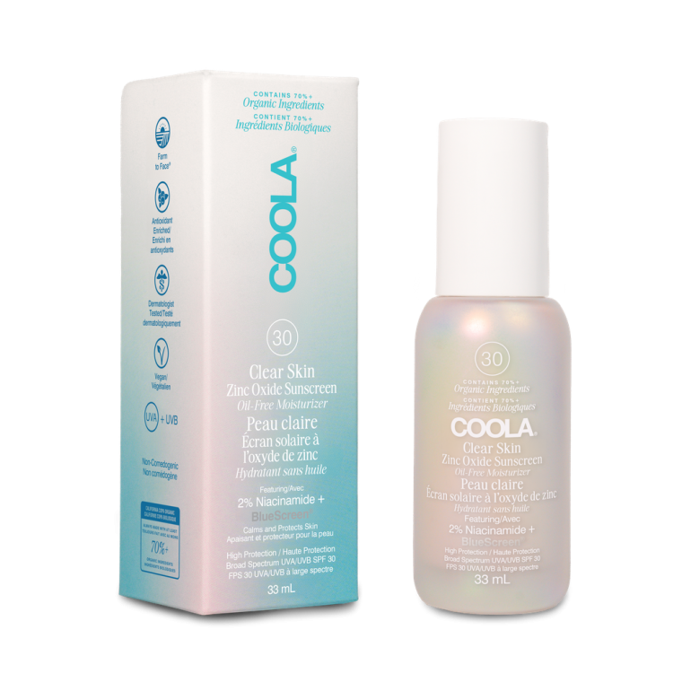 COOLA - Écran solaire à l'oxyde de zinc Clear Skin FPS 30