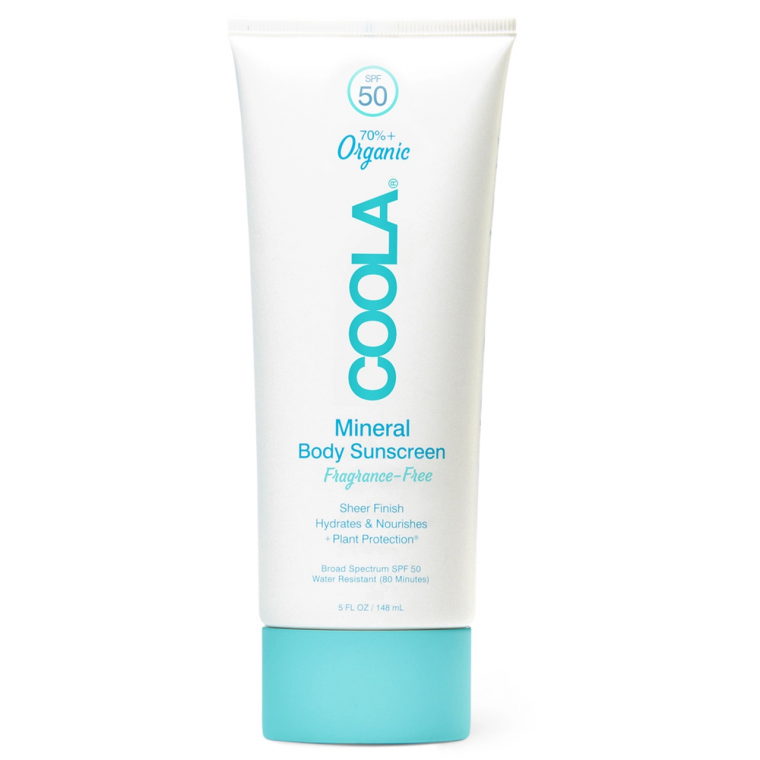 COOLA  lotion solaire minérale pour le corps FPS 50 sans parfum