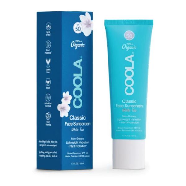 Coola: Crème Solaire Visage Classique SPF 50 - Thé Blanc