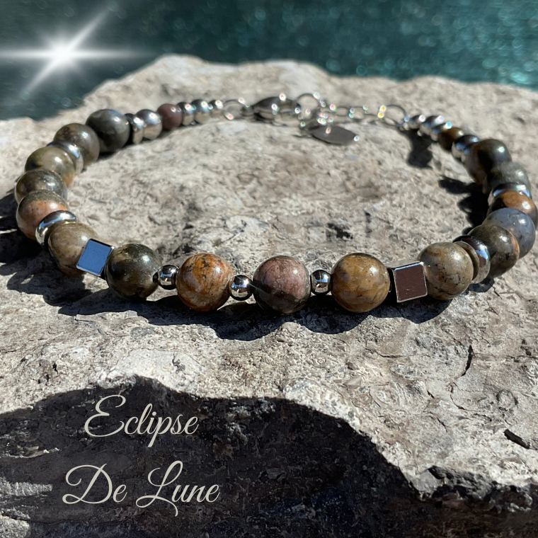 CHANALUNE - Bracelet Eclipse de  Lune - 6mm