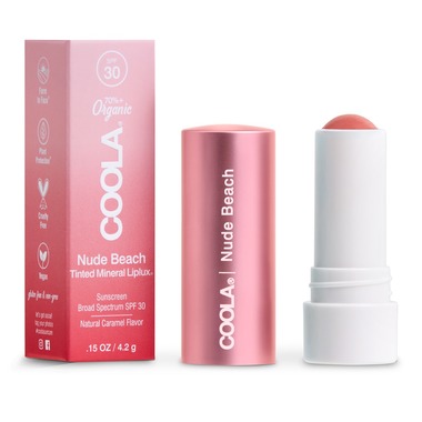 Coola Baume à lèvres minéral teinté Liplux FPS 30 - Nude Beach