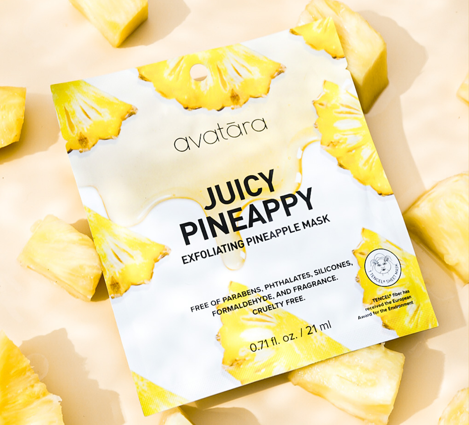 AVATARA - Masque exfoliant pour le visage à l'ananas