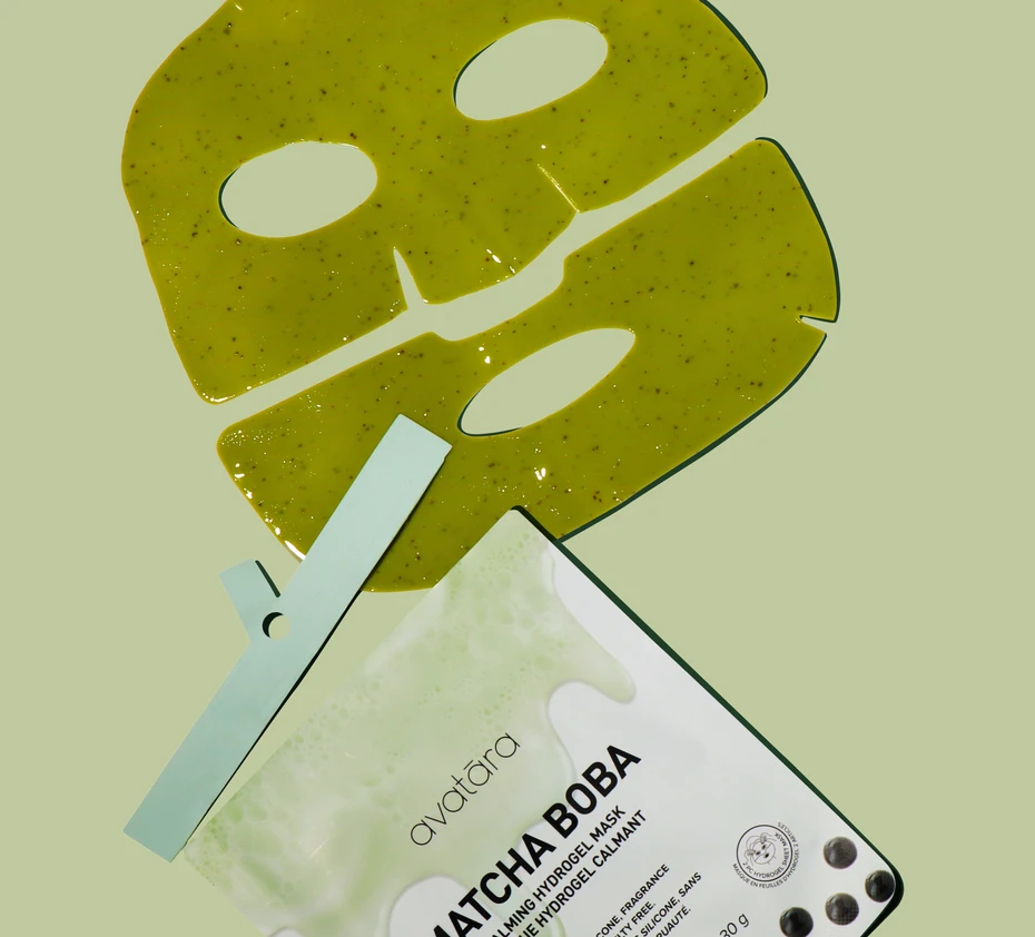 AVATARA - Masque Hydrogel calmant Matcha Boba