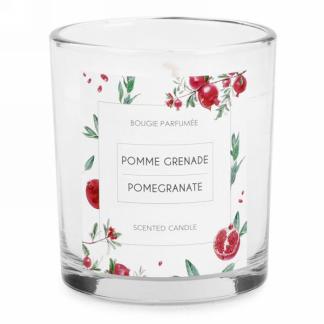 Attitudes - Chandelle en verre Pomme grenade