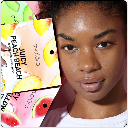 AVATARA - Masque éclaircissant à la pêche " Juicy Peach Beach "
