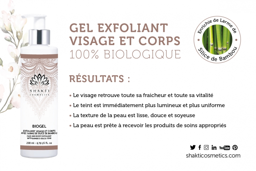 Shakti - BioGel /Gel exfoliant visage et corps