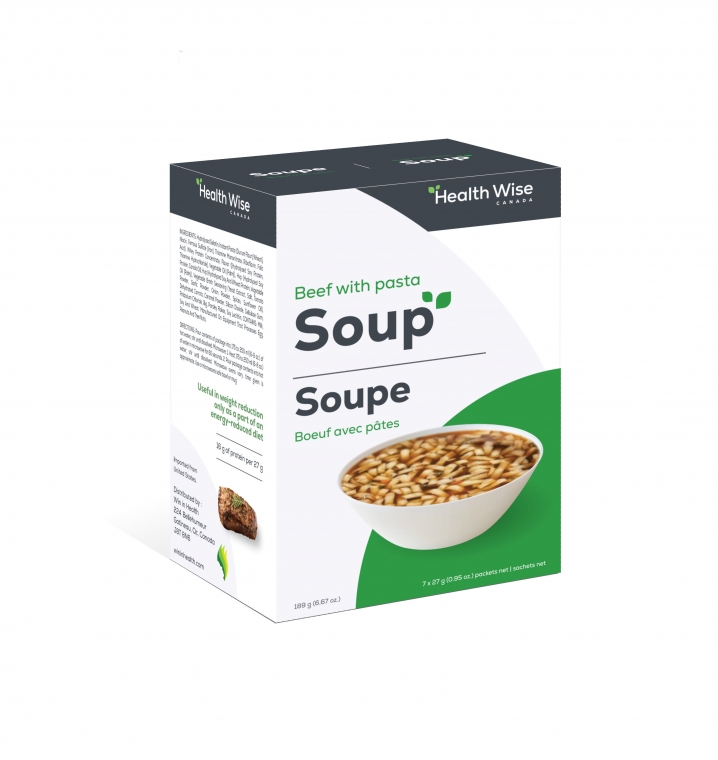 HEALTH WISE -  Soupe Boeuf avec pâtes