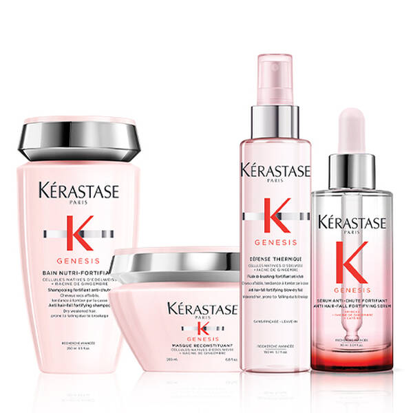 Kerastase - Routine Genesis pour cheveux affaiblis, épais et secs.